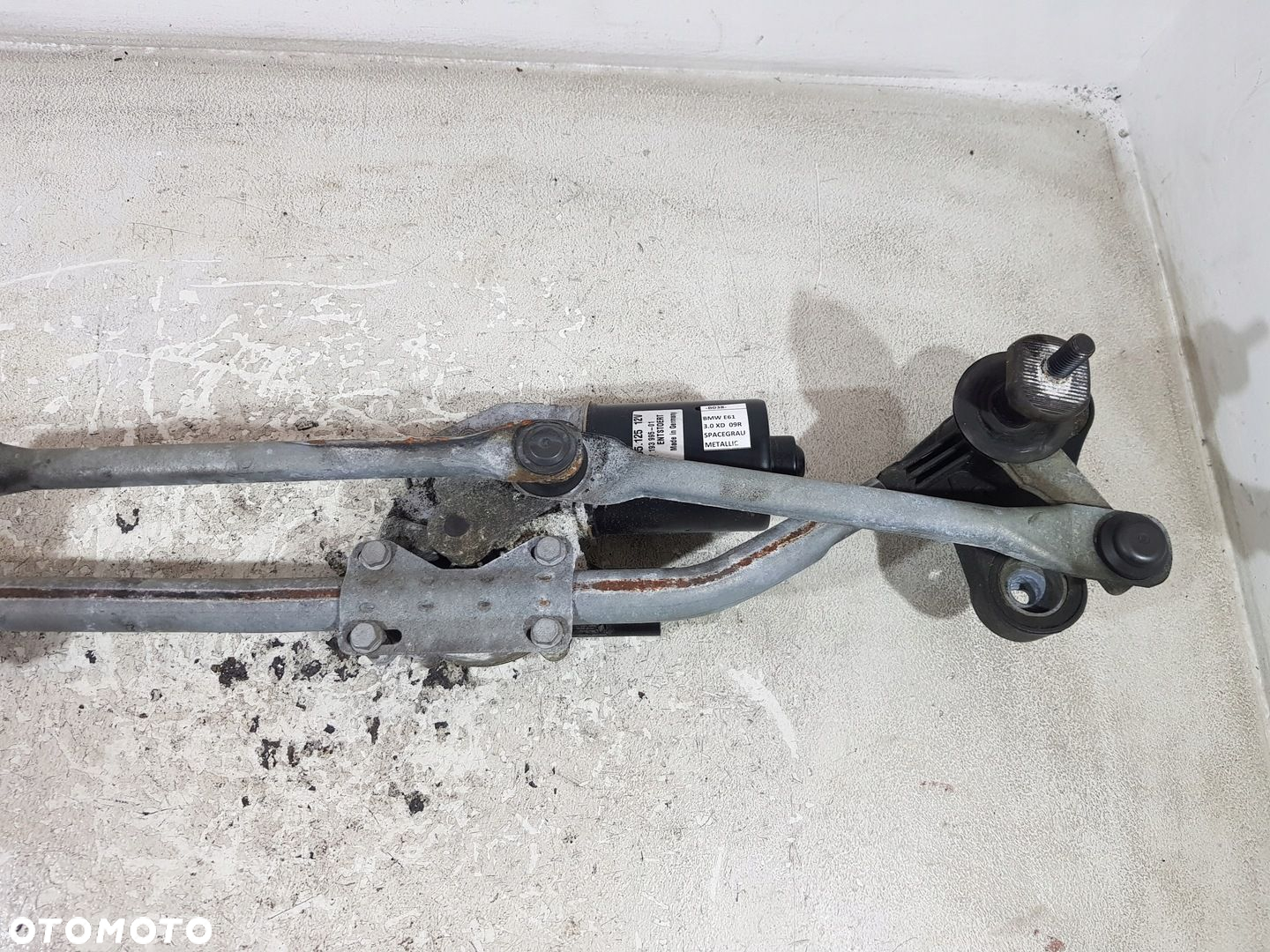 MECHANIZM SILNICZEK WYCIERACZEK PRZÓD 7194029 BMW E60 E61 LCI EUR - 4