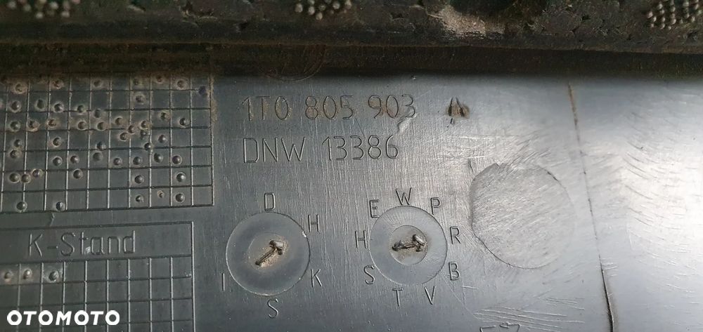 Spoiler dokładka zderzaka hokej przód VW Touran 1T0805903A - 6