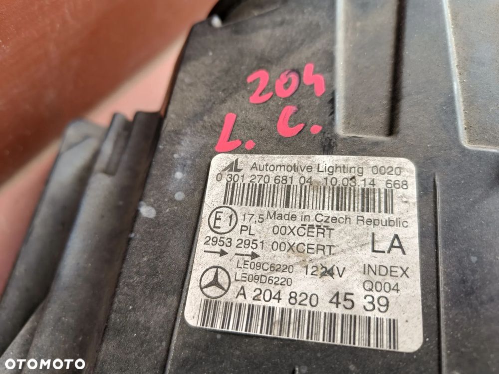 MERCEDES W204 Coupe Lift Lampa Xenon Skrętny ILS Prawa Lewa Przód Przednia - 8
