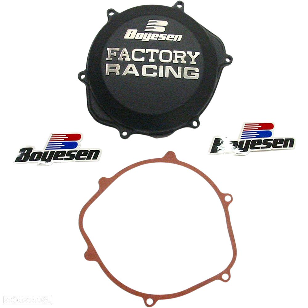tampa de embraiagem boyesen factory racing aluminum honda crf / trx 450 - 1