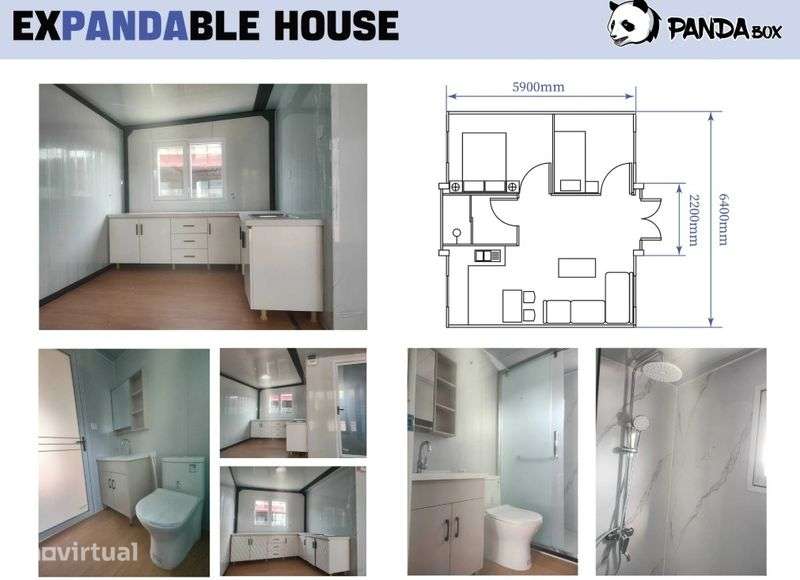 Casa modular T2 movel e pronta a habitar - Grande imagem: 3/5