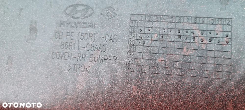 Hyundai I20 II Lift 2018- zderzak tył oryginał MD075 - 14