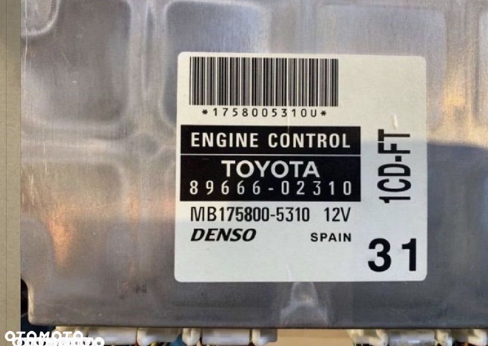 89666-02310 komputer sterownik silnika Toyota corolla e12 - 3