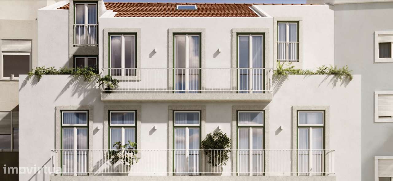 LISBOA, T2 Duplex penthouse com piscina e jardim comum, - Grande imagem: 2/17