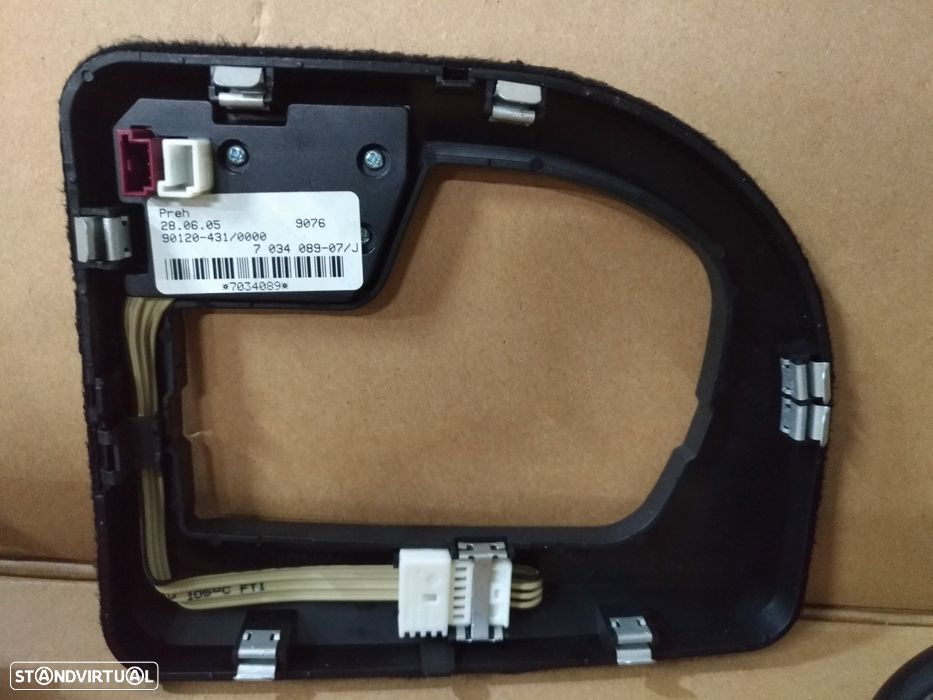 BMW serie 5 E60/E61 Punho Fole Mudanças Pele Aro - 5