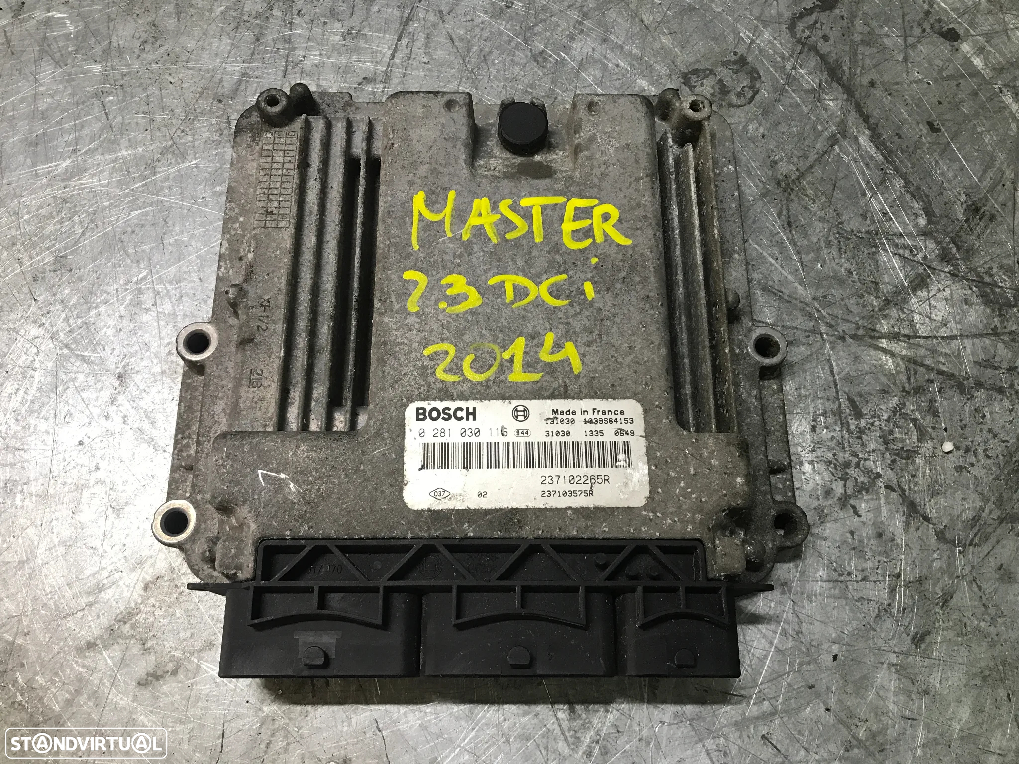 CENTRALINA DO MOTOR RENAULT MASTER III / OPEL MOVANO B / NISSAN NV400 2.3DCI REF. 0281030116 237102265R 237103575R - 2