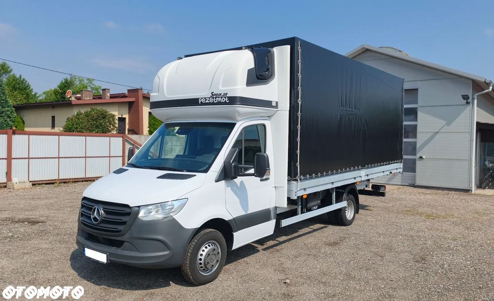 Mercedes-Benz SPRINTER 12EP DRZWI TYŁ 5,5M BLIZNIAK WYS. RAMPOWA SALON PL BEZWYPADKOWY FV23% ZADBANY SERWIS ASO 317 517 DO 3,5T DMC - 22