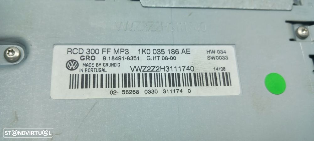 Rádio / auto-rádio VOLKSWAGEN Eos (1F7, 1F8) - 5