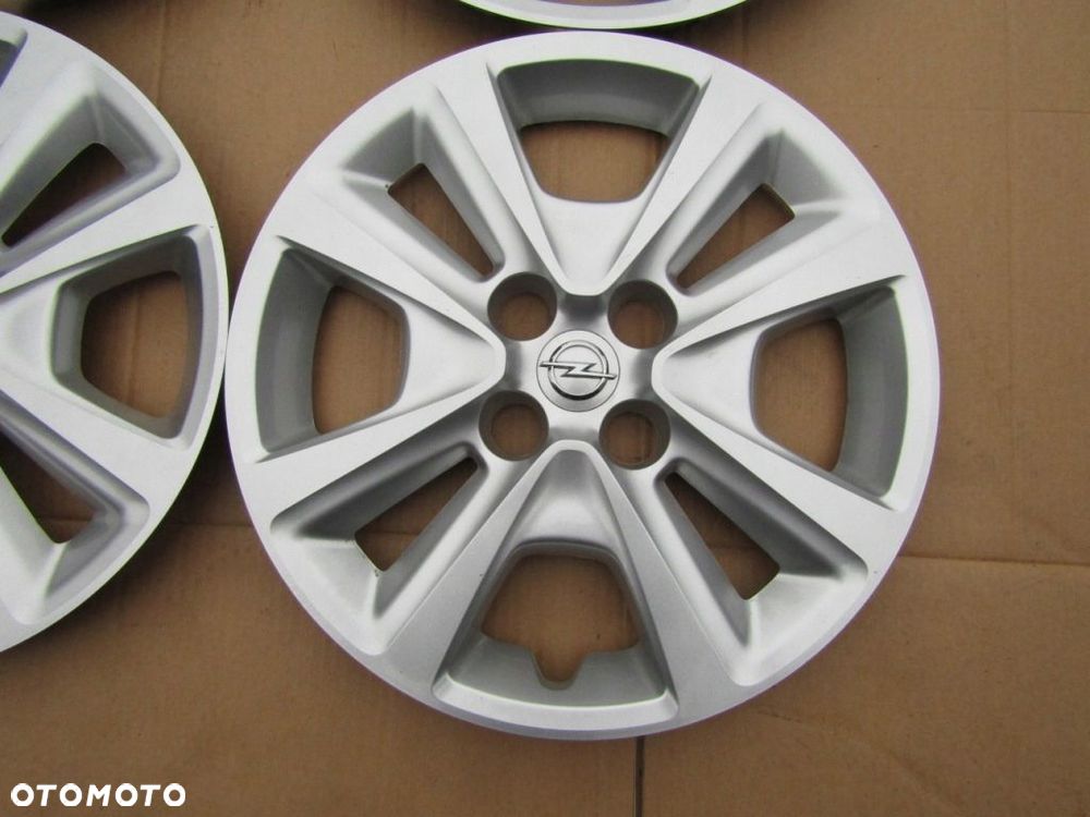 4x Kołpaki Strukturalne 15 Opel Corsa D E Adam Meriva Karl 4x100 / oryginał - 10