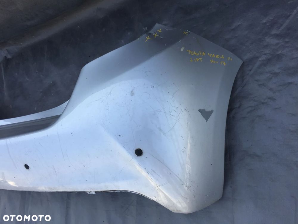 TOYOTA YARIS III LIFT 2014-2017 ZDERZAK TYLNY TYŁ - 4