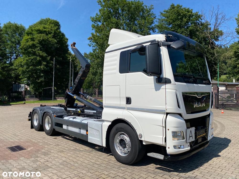 MAN 26.440 TGX hakowiec, 6x2, MEILLER, pilot, 306 t.km. - 2