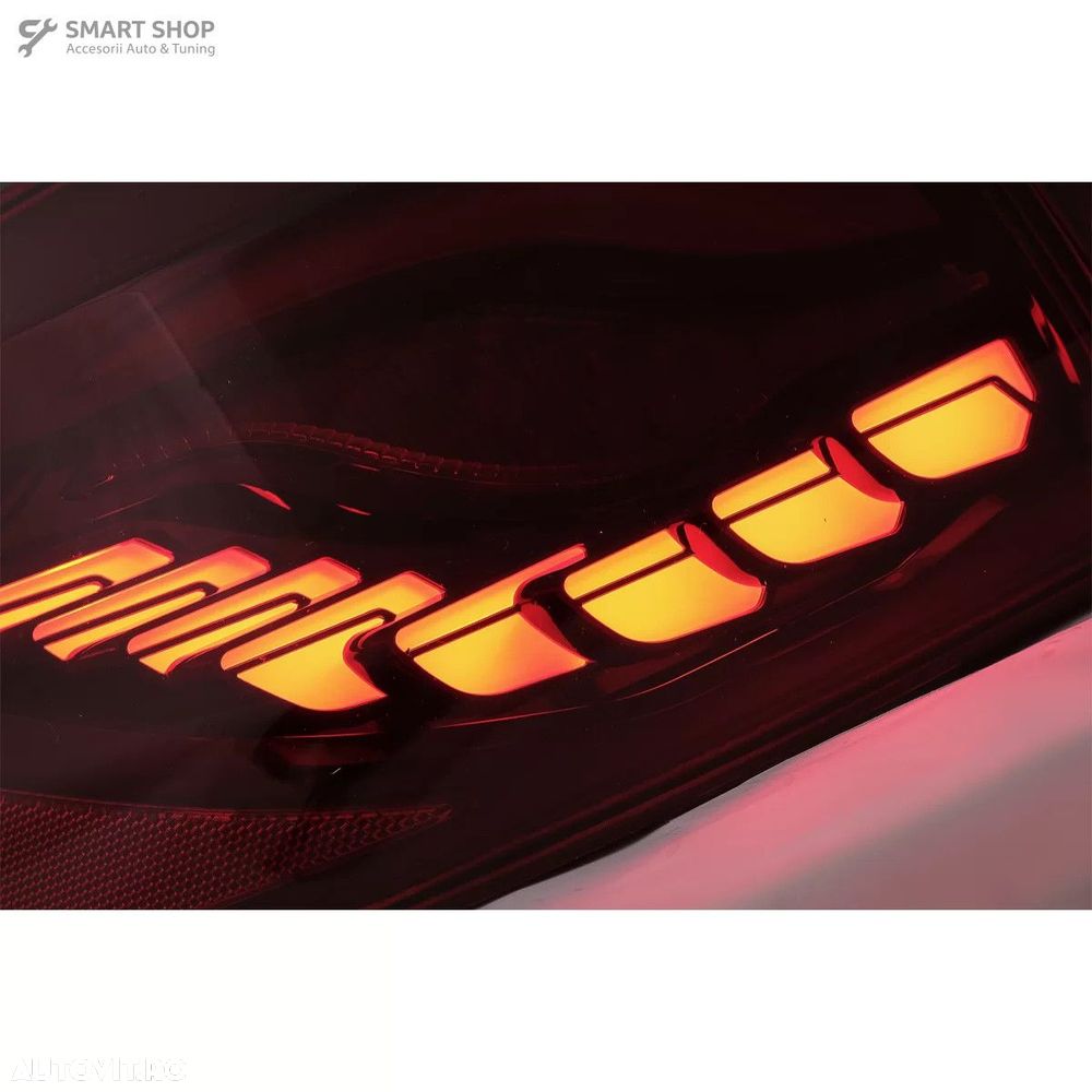 Stopuri Full LED VW Golf 6 VI (2008-2013) Rosu Fumuriu cu Semnal Dinam - 5