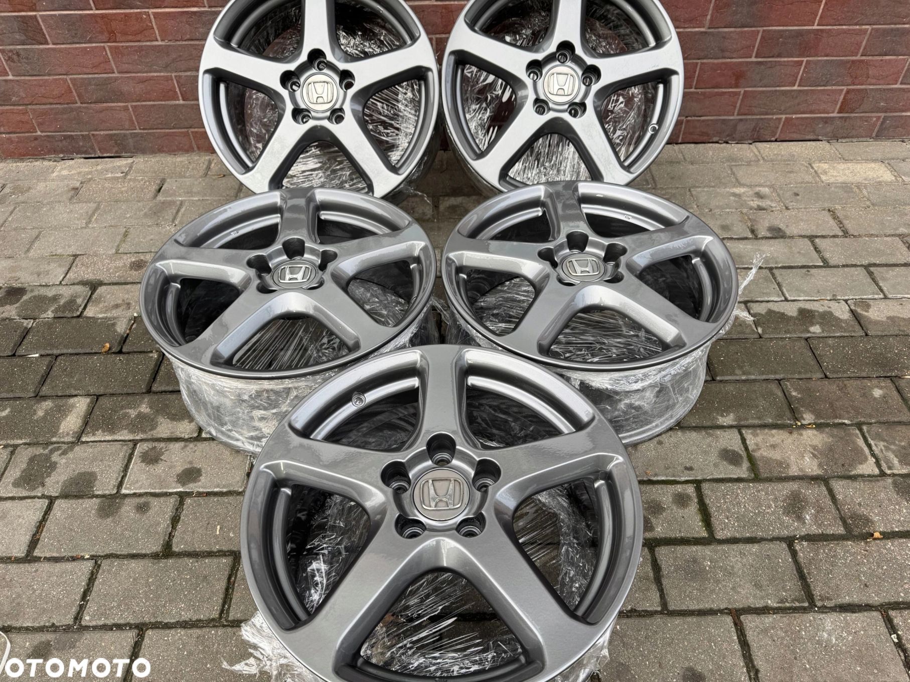 ALU FELGI 17 HONDA ACCORD TYPE S 7J ET55 ORYGINAŁ JAK NOWE 5 SZT CIVIC HRV - 1