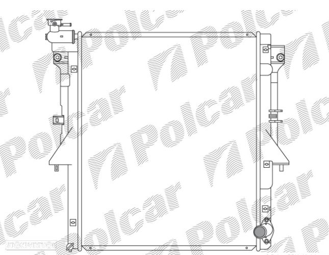 Radiador refrigeração do motor Mitsubishi L200 Fiat Fullback 2015- 1350A807  6000605263 - 1