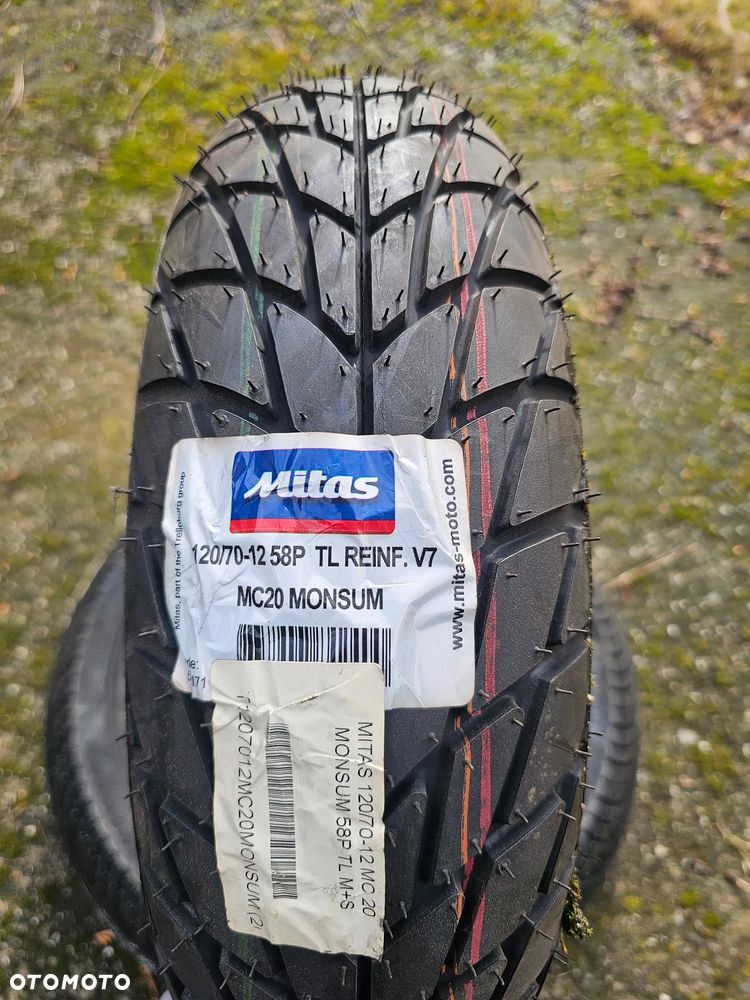 Opona do skutera MITAS 120/70-12 58P MC 20 MONSUM TL M+S - 1
