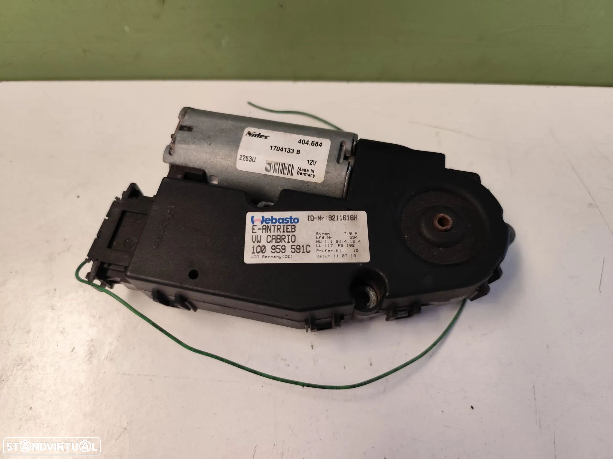 VW EOS MOTOR TECTO CAPOTA - MD076 - 1
