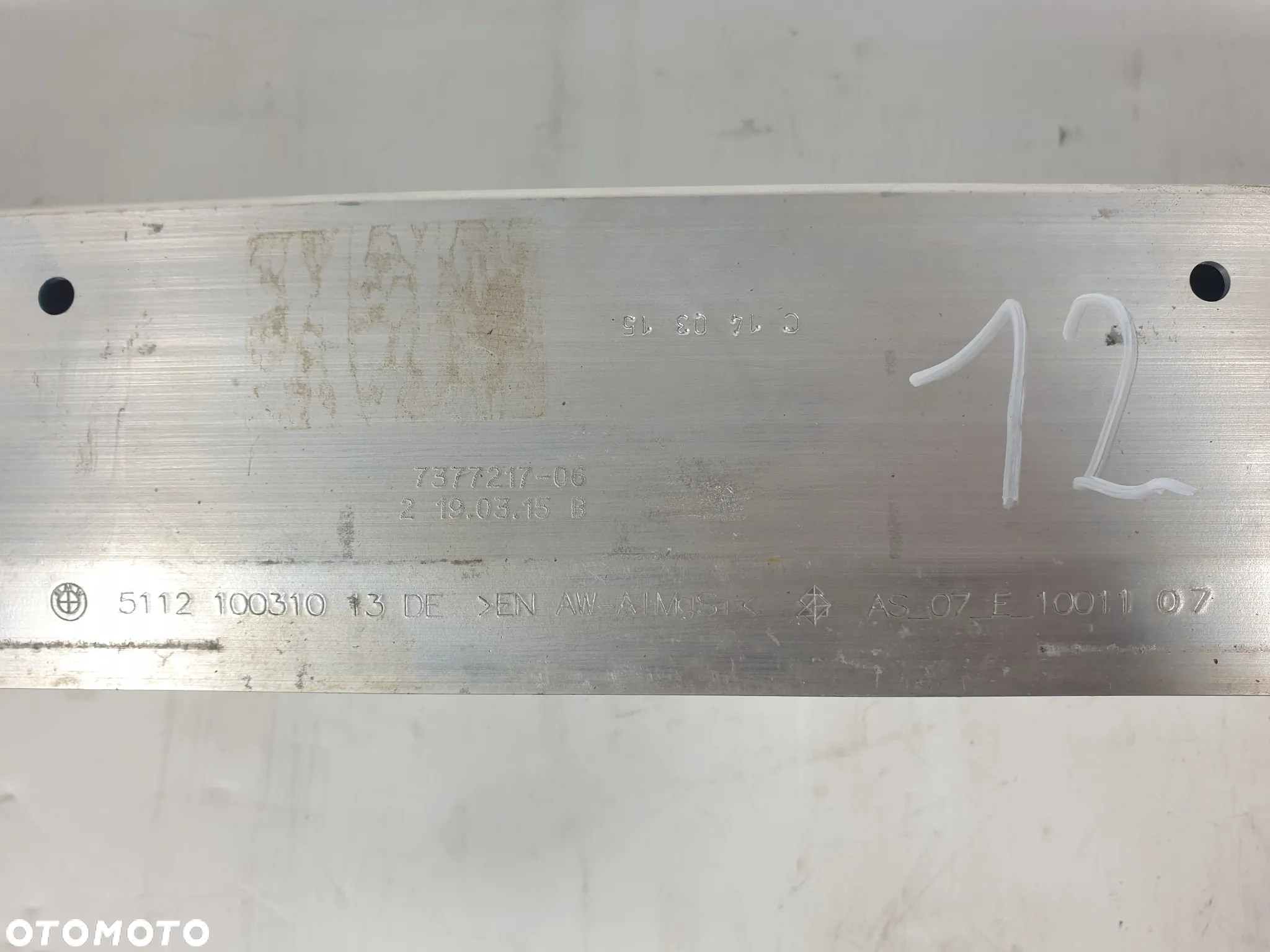 BMW G12 BELKA ZDERZAKA TYŁ 7377217   POTESTOWA MINIMALNY PRZEBIEG - 10