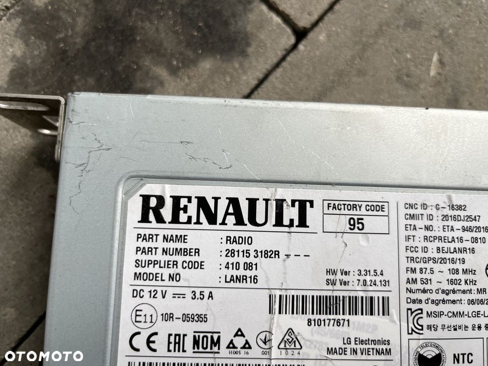 Radio (5) Renault Megane IV - 3