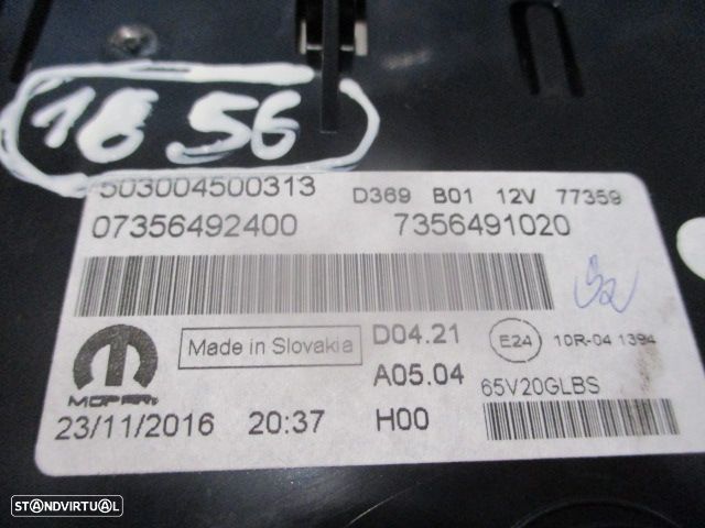 Centralina 52068595 00520630910  46528244  73056491020  503004500313  07356492400 FIAT  500 2 FASE 2 2017 1.2I 69CV 3P BRANCO MAGNETI MARELLI - 4