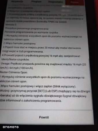 RS910 PRO TS Autoxscan tester usterek i kodowanie TPMS - 10