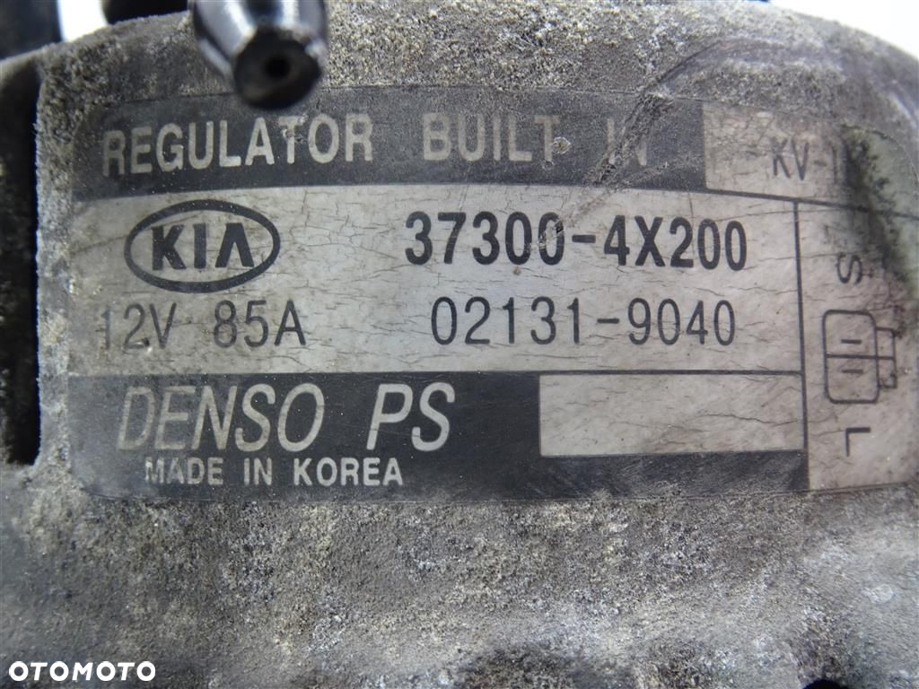 Alternator Kia Carnival 2,9 CRD R 99-06 DENSO 2 PINY 85A 37300-4X200 - 5