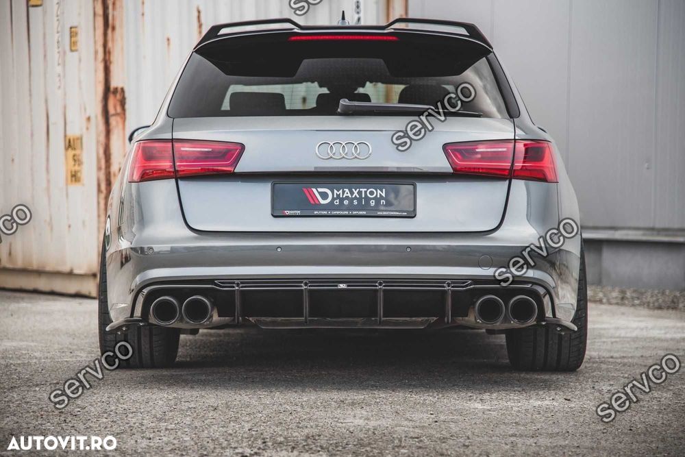 Difuzor spate Audi A6 S6 C7 S-Line 2014-2017 v10 Maxton Design - 4