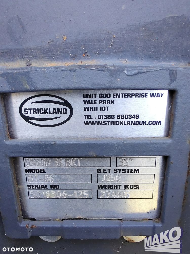 NOWA Łyżka Strickland 90cm do koparki Miller fi 45 (nieużywana) - 5