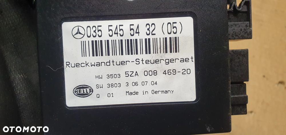 Moduł sterownik klapy bagażnika Mercedes E-Klasa W211 0355455432 - 5