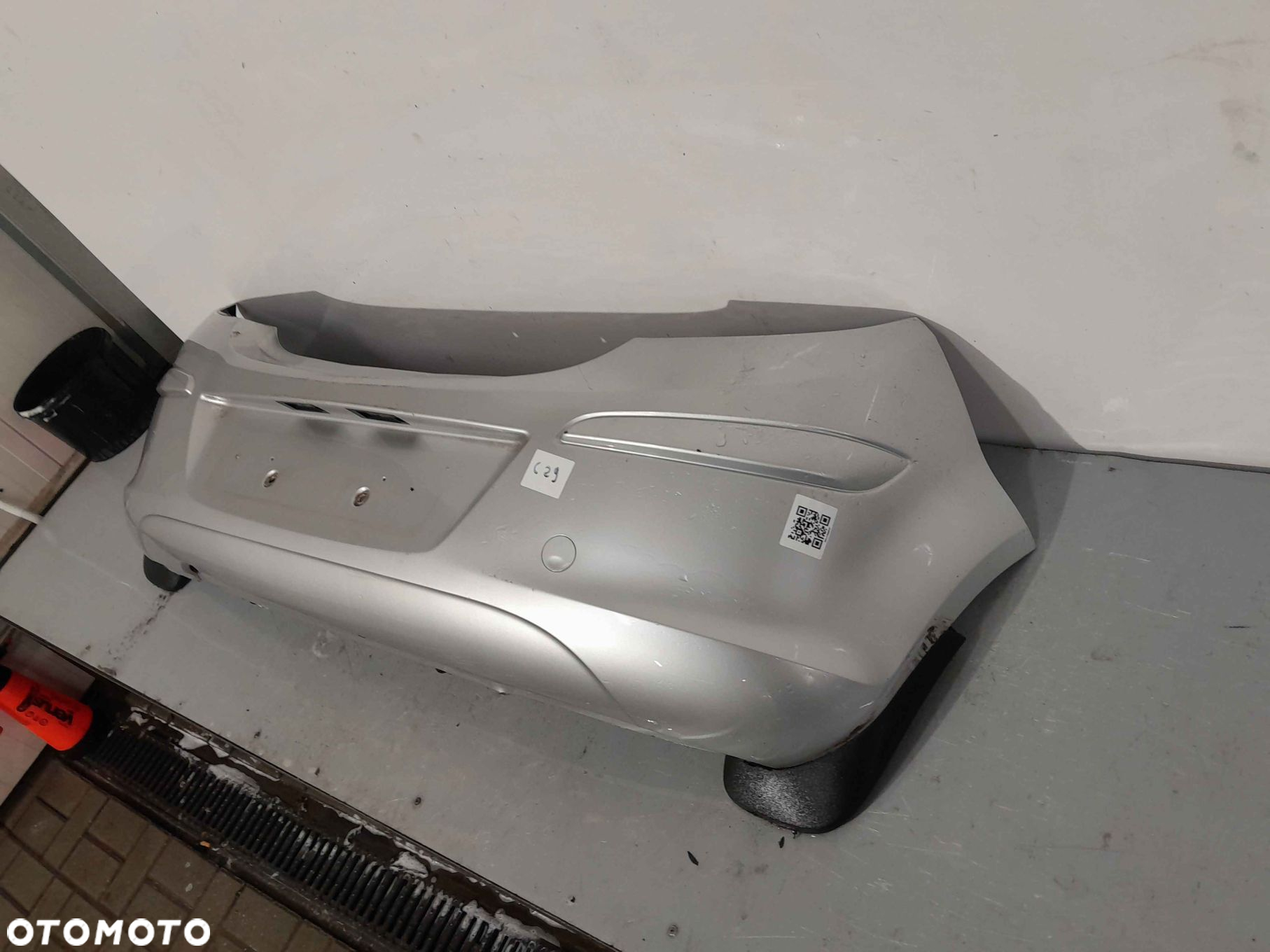 ^ ZDERZAK TYŁ TYLNY DO OPEL CORSA D Z157 SREBRNY 5D 5 DRZWI HB - 3
