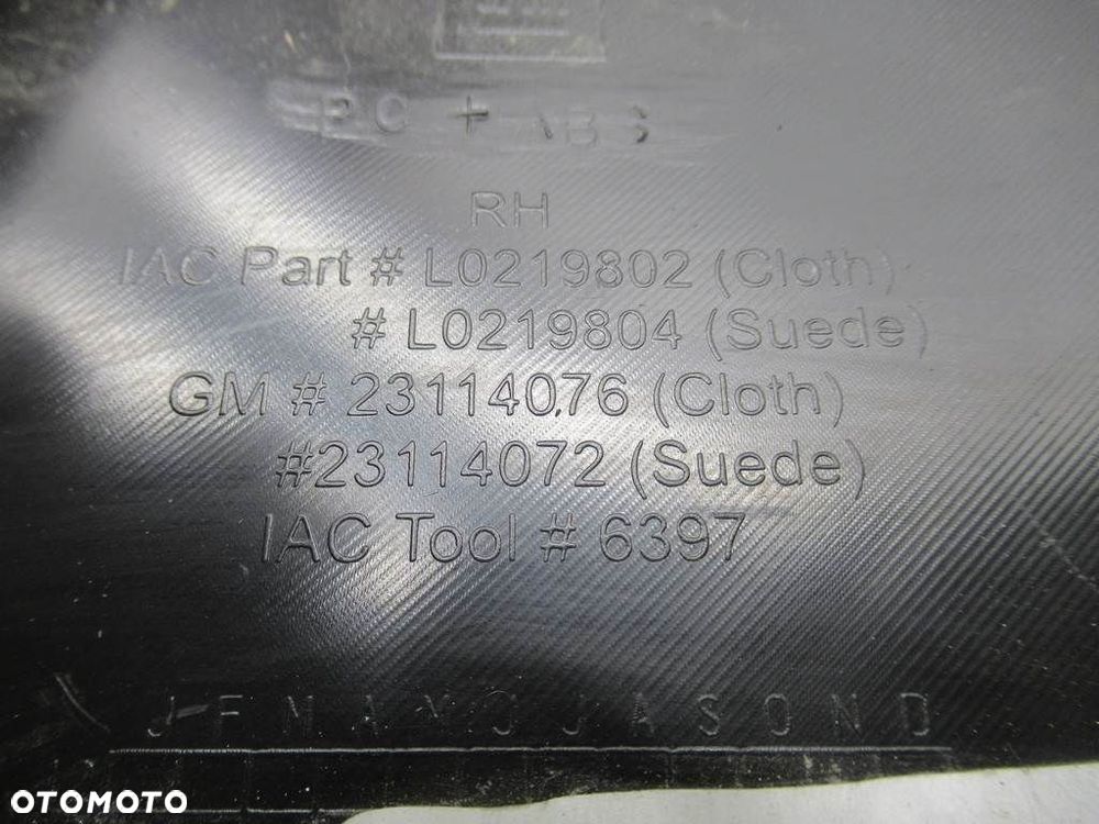 TAPICERKA BOCZEK BAGAŻNIKA LEWA - 173.00 PLN - CHEVROLET CORVETTE (C7) 2013 - 2022 - 10