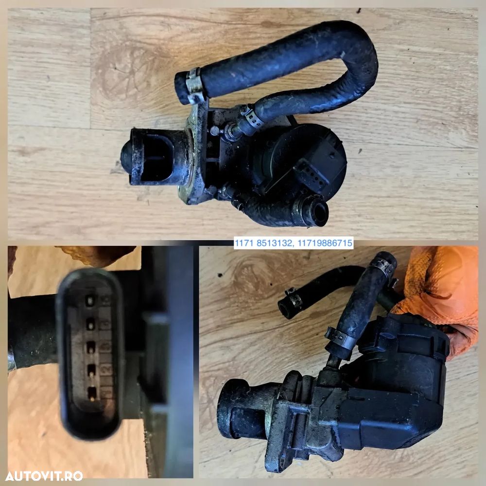 valva supapa electrovalva EGR racitor gaze cu supapa bmw seria 1 2 3 4 5 6 7 x1 x3 x4 x5 x6 2009-2019 - 3