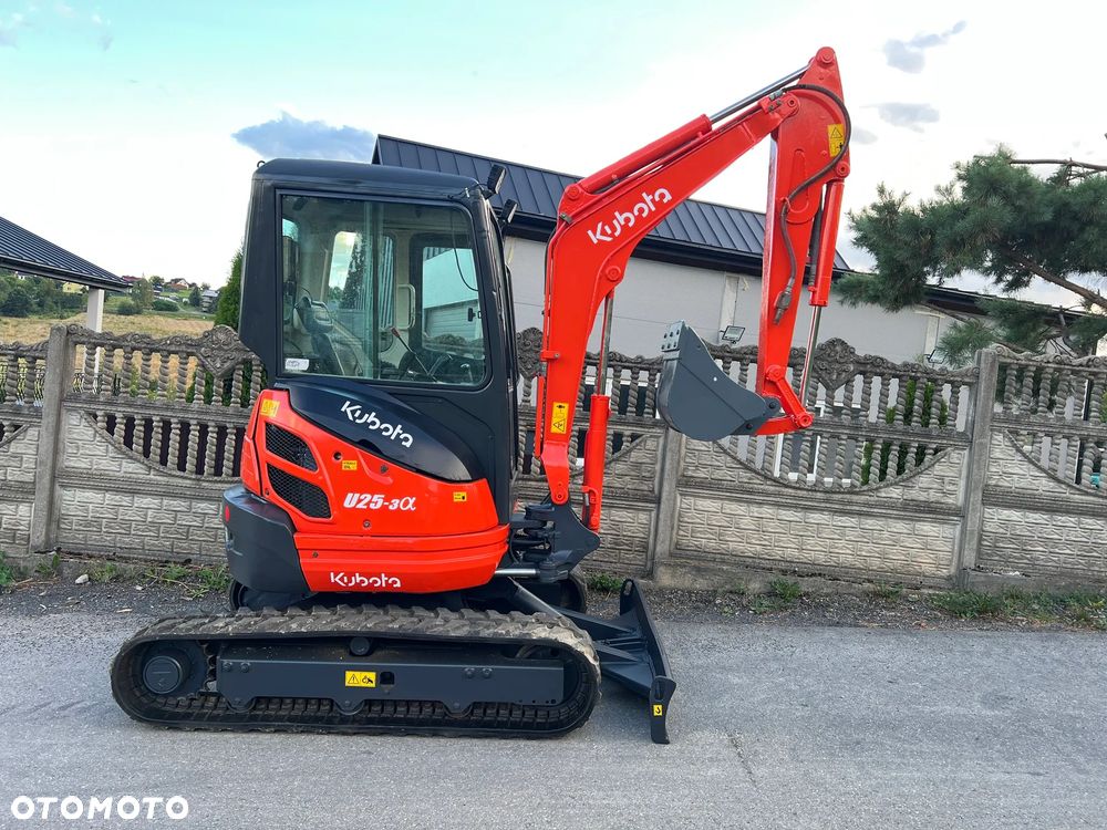 Kubota U25-3α | Minikoparka KUBOTA U25 | Zerowy Obrys | Waga 3 Tony | Mini Koparka 2.5 Tony | - 8