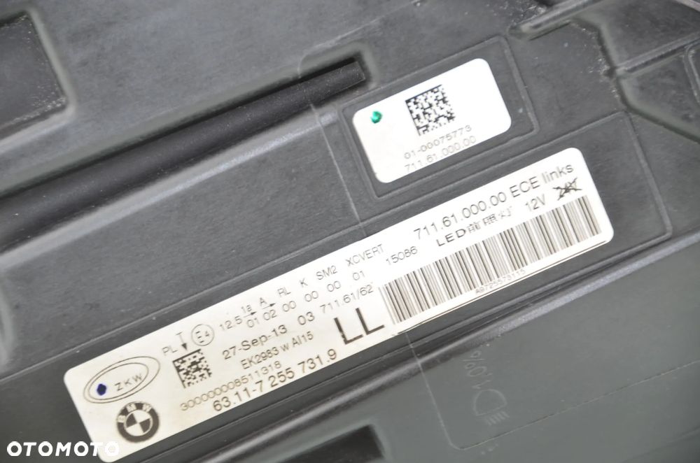 BMW 6 VI F06 F12 F13 FULL LED 7255731 DYNAMICZNY Lewy Przedni Oryginał - 9