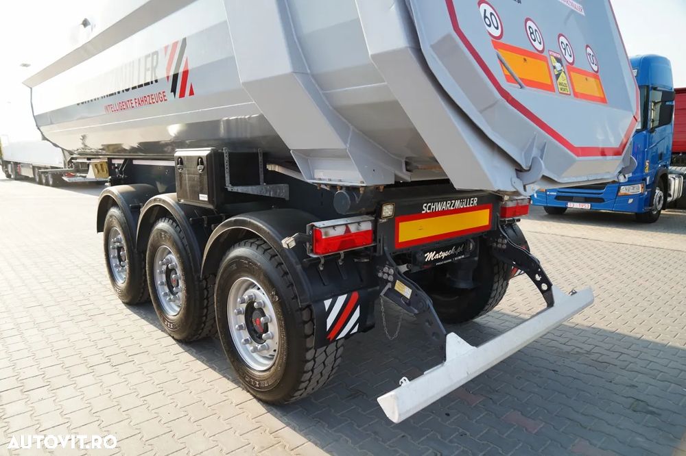 Schwarzmuller BASCĂ SCHWARZMULLER / 25 m³ / REMORCĂ DIN OȚEL / STANDARD / AXĂ RIDICATĂ / SAF - 11