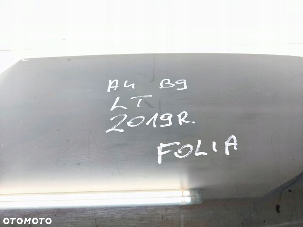 SZYBA BOCZNA DRZWI LEWY TYŁ AUDI A4 B9 SEDAN 8W5845205 2019R FOLIA - 3
