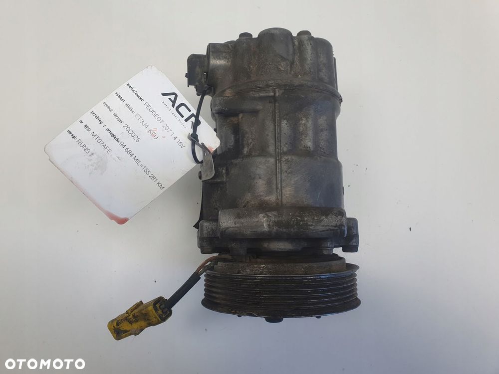 SPRĘŻARKA KLIMATYZACJI Peugeot 207 1.4 16V KFU _ - 6
