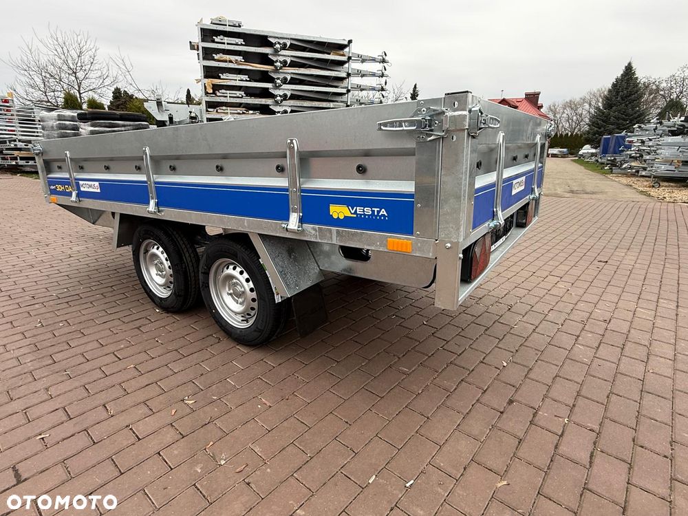 Inny rzyczepa Vesta 30HDA Hochlader DMC 750 kg 301x150x38 2 osie spawana rama koła pod spodem - 9