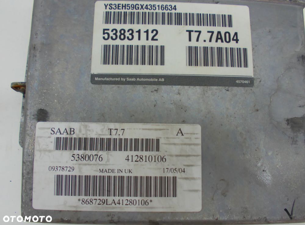 Saab 9-5 Aero Sterownik Silnika Komputer 2.3t 250KM - 3