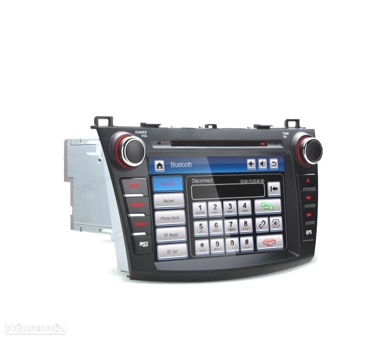 AUTO RADIO DVD GPS ECRA TÁCTIL 8" PARA MAZDA 3 CON CANBUS Y MANDOS DE VOLANTE - 1