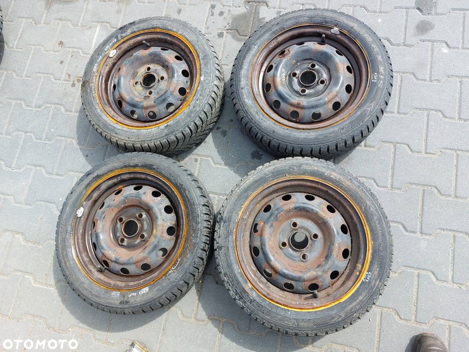 KOŁA KOMPLET FELGI OPONY CAŁOROCZONE 4x100 5Jx14  FI54,1 165/60R14 KIA - 1