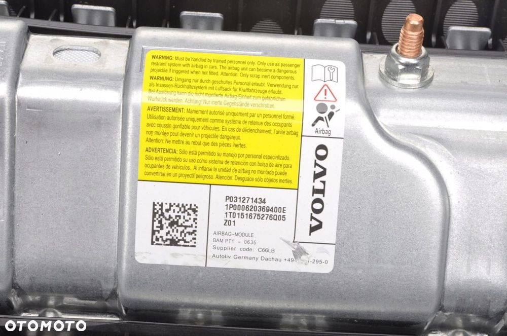 VOLVO V40 II PODUSZKA KOLANOWA P031271434 - 4