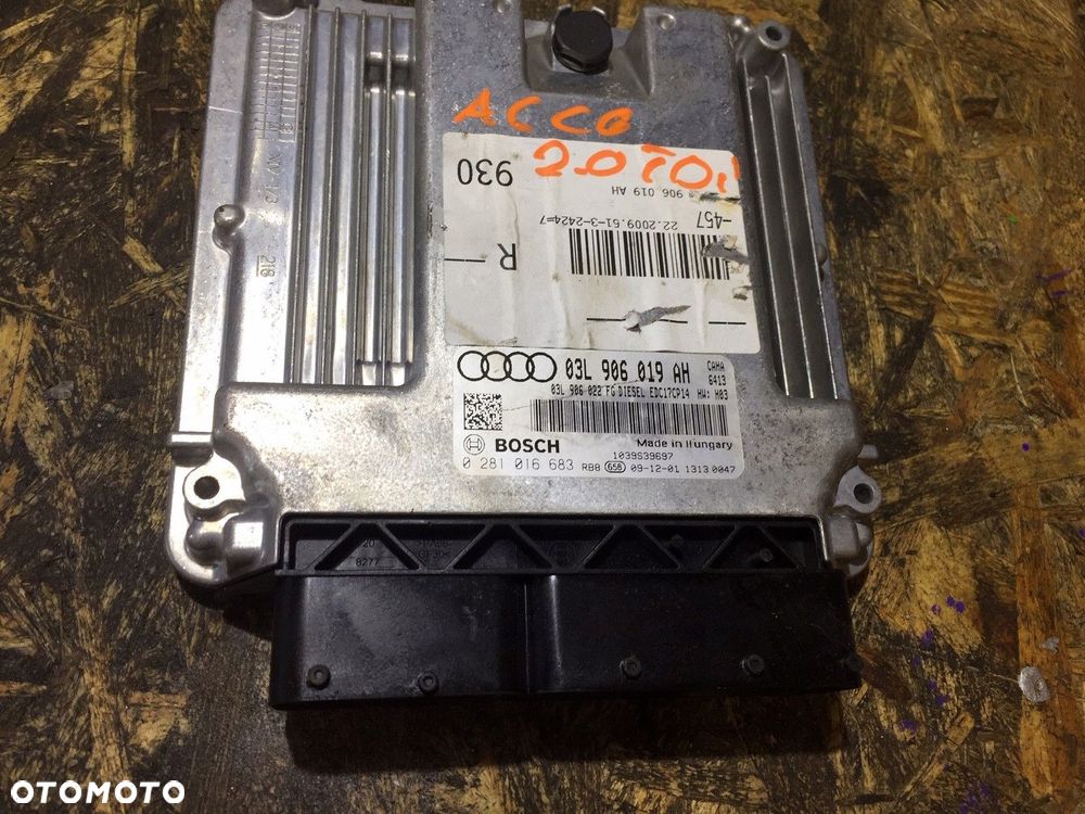 a6 c6 lift 2.0 tdi komputer silnika 03l906019ah - 2