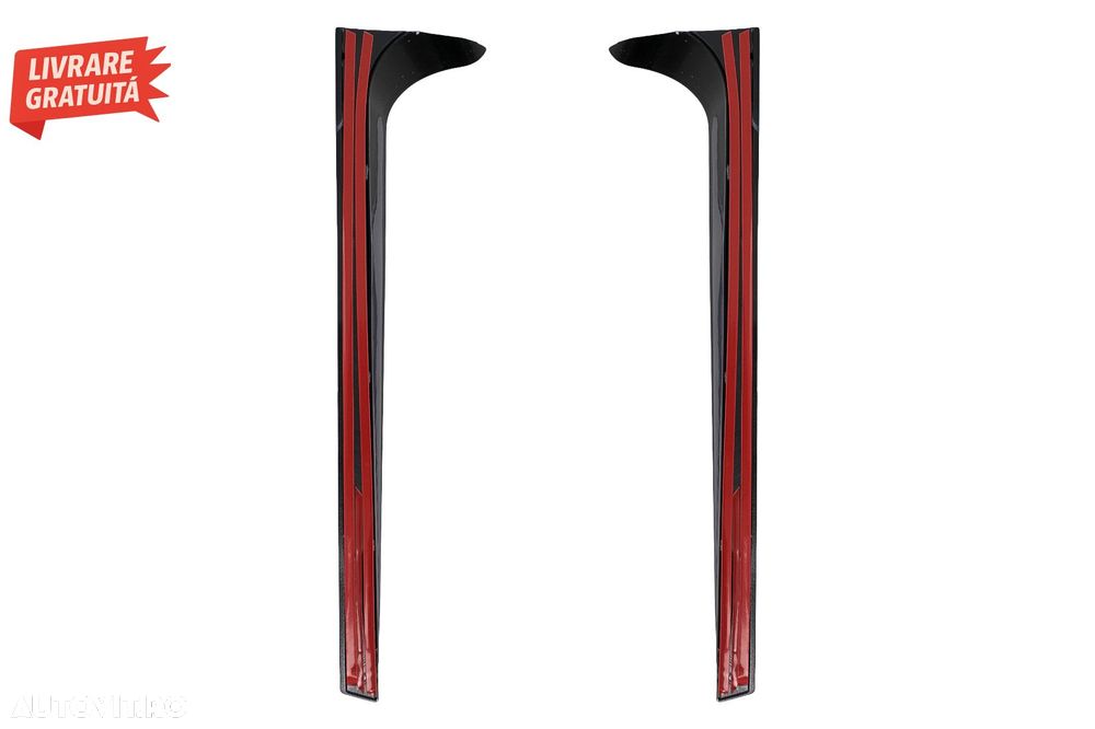 Eleron Luneta Prelungiri Laterale VW Polo AW MK6 (2018-up) Piano Black- livrare gratuita - 5