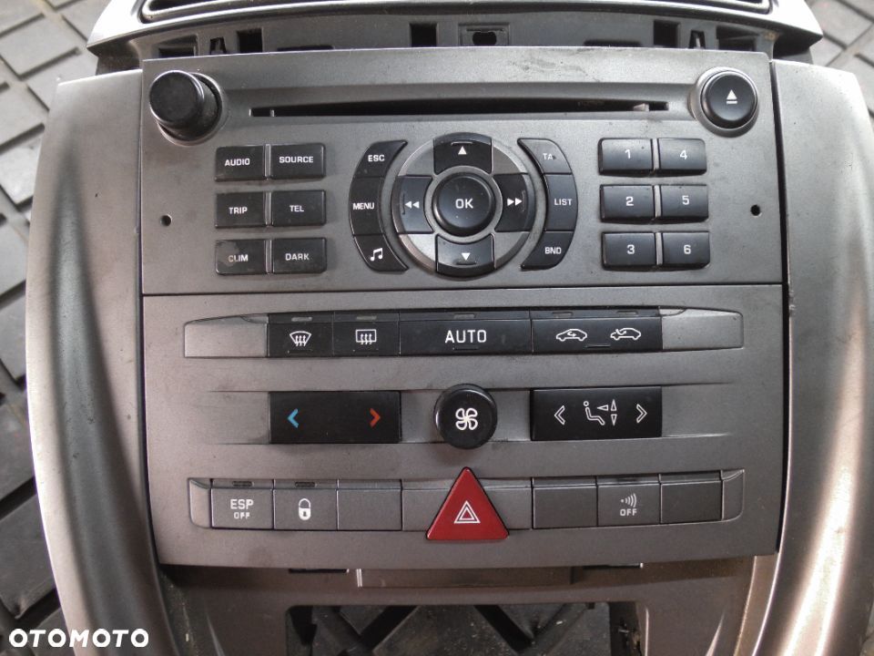 BLAUPUNKT RADIO CD CITROEN C5 II + PANEL KLIMATYZACJI PRZEŁĄCZNIKI RAMKA - 2