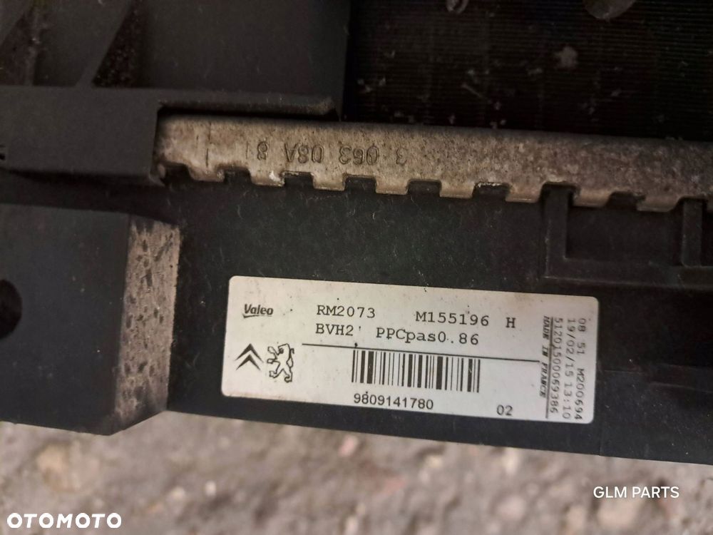 peugeot 308 ii t9 1.2 thp pas przedni komplet chłodnic wentylator - 7