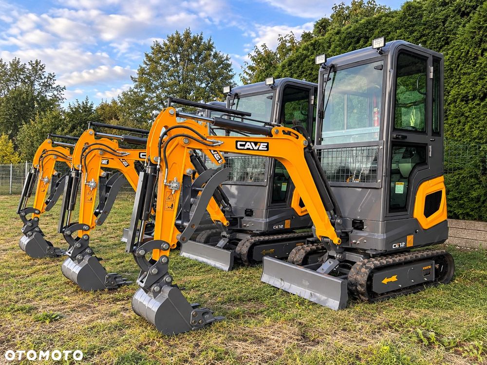 Inny Minikoparka CAVE CE12 PROMOCJA! 1200KG z Kabiną 2026r Nowość LEASING RATY, Skrętne ramie, Ogrzewanie, ZESTAW - 3