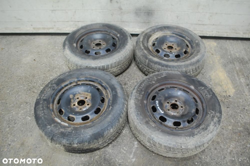 FELGI STALOWE + OPONY ZIMOWE BARUM 2017R. 195/65R15 5X100 ET38 6J SEAT LEON I VW SKODA AUDI - 1