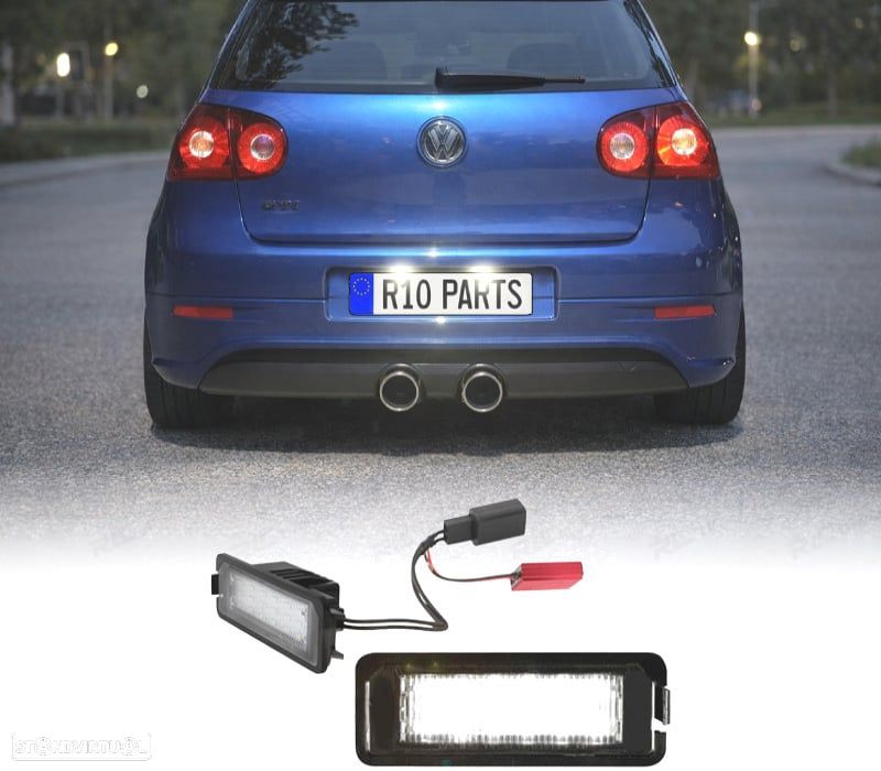 LUZES DE MATRÍCULA LED PARA SEAT - VW - 1