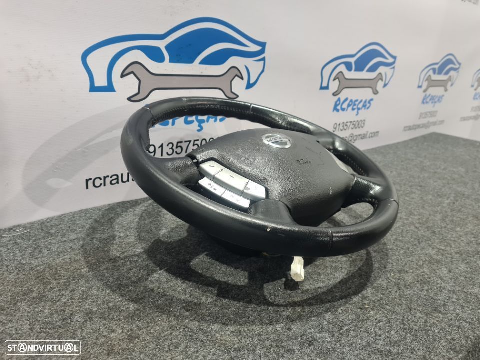 VOLANTE GUIADOR COMPLETO NISSAN PRIMERA III 3 MK3 P12 PELE AIRBAG COMANDOS MULTIFUNÇÕES - 3
