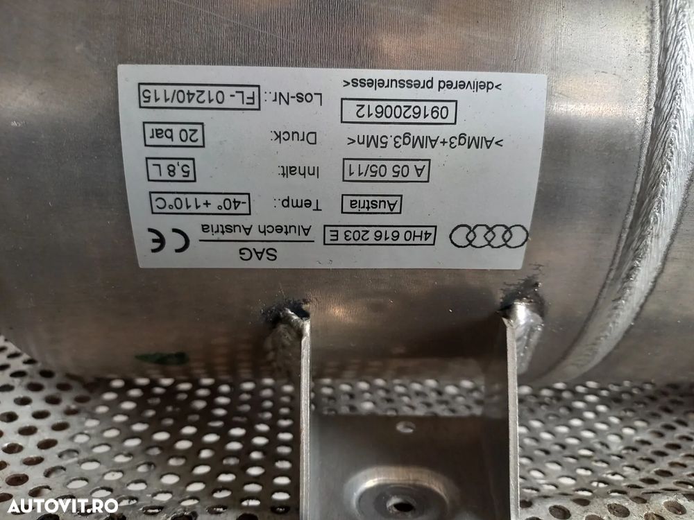 Butelie Rezervor Aer Perne Aer Suspensie Pneumatica Audi A8 4H D4 Cod 4HE An 2010-2011-2012-2013-20 - 5